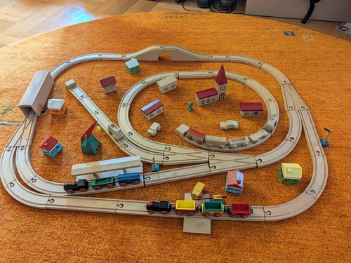 Holzeisenbahn set mit - set,