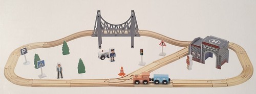 Holz eisenbahn spielzeug set - holz,