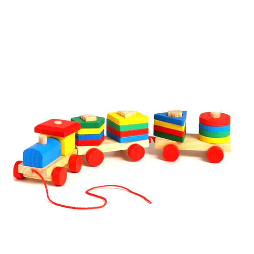 Bunte holz eisenbahn - holz,