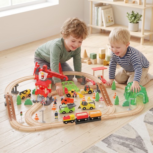 Aiyaplay holzeisenbahn set - holzeisenbahn, 91