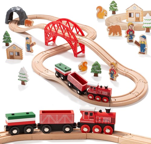 Holzeisenbahn set teile - set,