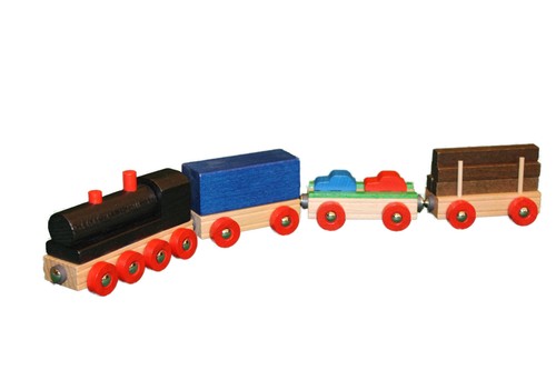 Holzspielzeug eisenbahn mit - mit, 3