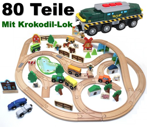 Holz eisenbahn kinder set - eisenbahn,