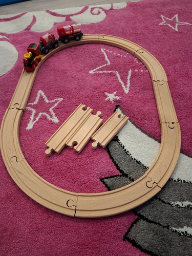 Holzeisenbahn schienen und zug - schienen,