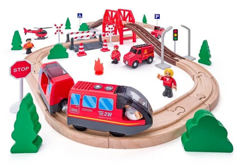 Woody holzeisenbahn feuerwehr - woody,