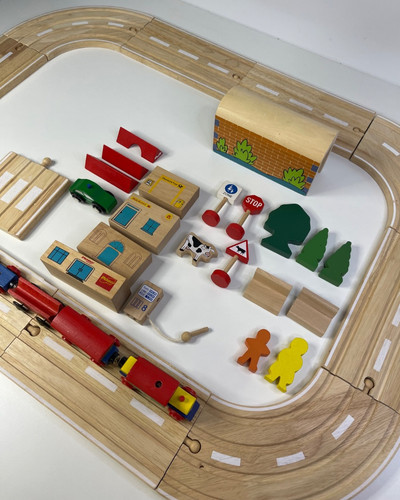 Holz eisenbahn fahrbahn - holz,