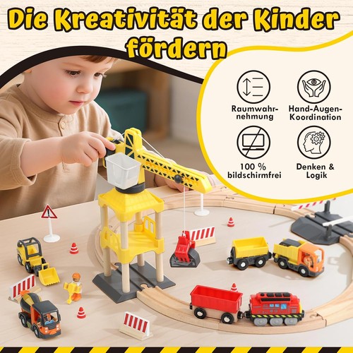 Holzeisenbahn set mit - set,